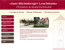 Tablet Screenshot of pension-leuchtturm.rheinsberg.de